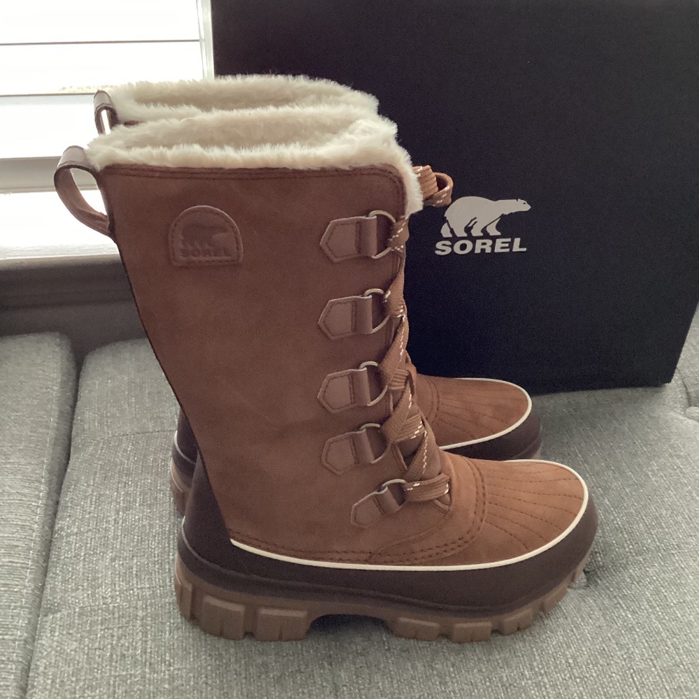 Sorel Tivoli V Tall Boots with Cream Lining